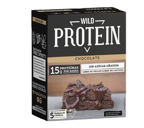Imagen 1 de 2 de Wild Protein Chocolate (20 Unidades)
