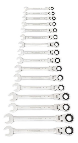 Juego De Llaves Con Matraca Flex Gearwrench 18 Pz 9902d