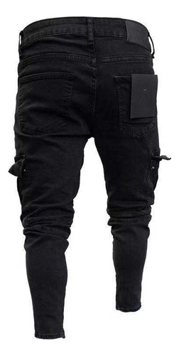 Pantalón Elastizado De Moda De Mezclilla C/cierre, En Oferta