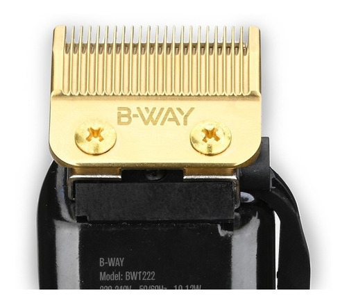 Imagen 3 de 12 de Cortadora de pelo B-Way Ultra Fade Kings BW1222K blanca y negra 220V - 240V