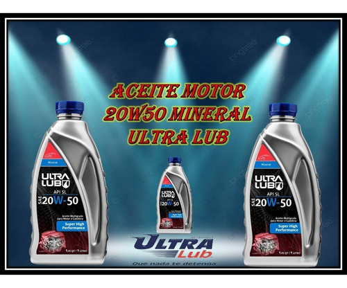 Aceite Motor 20w50 Mineral Ultra Lub 