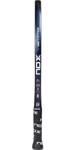 Raquete Beach Tennis Nox Ar10 Tempo Carbono 12k Cor Azul/preta/holográfica