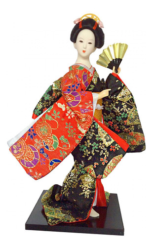 Muñecas Geishas Japonesas Étnicas, 12 Muñecos Kimono Para Vi