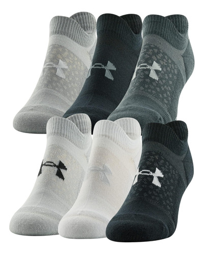 Calcetines Acolchados Invisibles Under Armour Para Mujer, 6 