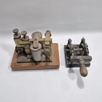 Comprar Antiguo Pulsador Y Llave De Ferrocarril 1900 Lote Mag 65893