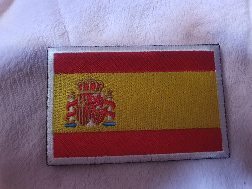 España Bandera Parche Bordado Calidad Premium Con Pegamento 