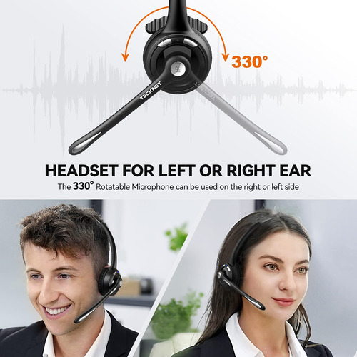 Auriculares Inalámbricos Bluetooth Tecknet Con Micrófono Con