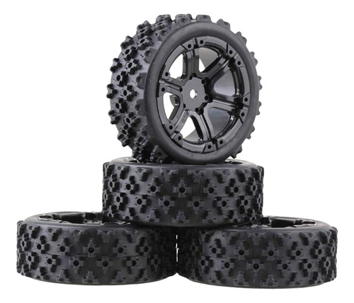 Juego De Llantas Rc Tires 1:18 Para Wltoys 144001 Off-road