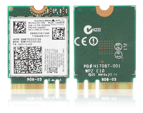 Placa De Rede Sem Fio De Banda Dupla Para Intel 7260ac 867mb