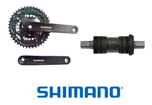 Triplato Shimano 48-38-28 + Caja De Centro Shimano 123mm  