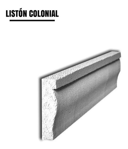 Retak Moldura Exterior Listón Colonial 50 X 12.5 X 3.5 Cm