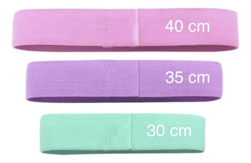 Ligas De Resistencia Bandas Ejercicio Pilates Gimnasio 3pzs Color Multicolor