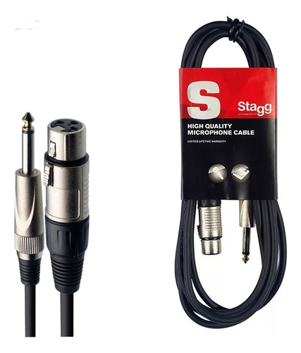 Cable Canon Plug 3 Mts Stagg Smc3xp