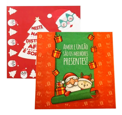 Guardanapo De Papel Natal Papai Noel Natalino 33cm