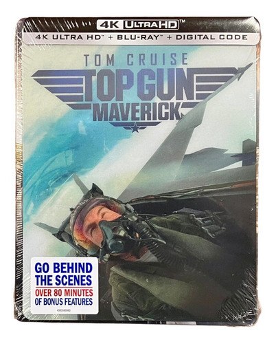 Top Gun Maverick Steelbook Pelicula 4k Ultra Hd + Blu-ray