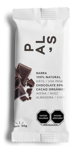 Pals-snacks Snacks Barra Sabor Chocolate - 50 G