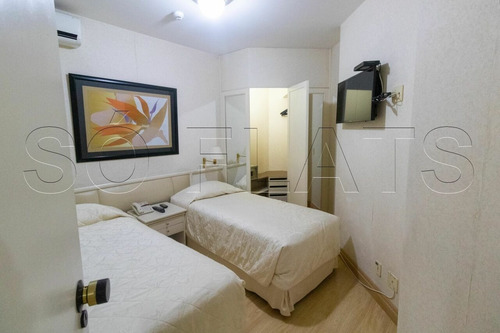 Imagem 6 de 15 de Flat Mobiliado Com 48m² Com Serviços De Arrumação Diária Próximo Da Avenida Paulista. - Sf35275