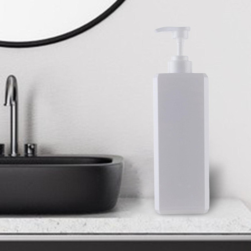 Frasco De Loção Com Dispensador De Sabonete 1000ml Branco