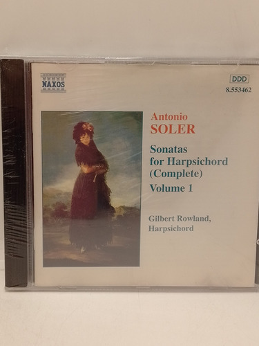 Antonio Soler Sonatas For Harpsichord Vol.1 Cd Nuevo Disqrg