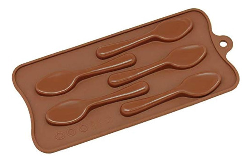 Moldes De Silicona Para Dulces De Chocolate [cuchara, 5 Taza