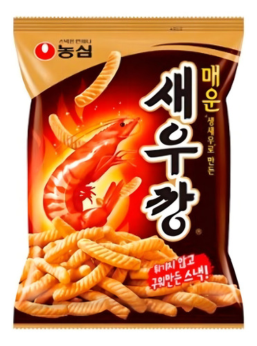 Botana Coreana Snack Salada Sabor A Camaron Picante 75g