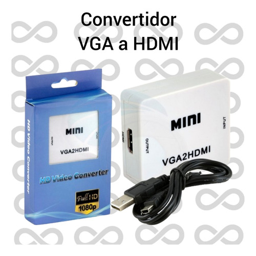 Convertidor Vga A Hdmi / Convertidores De Audio Y Video 