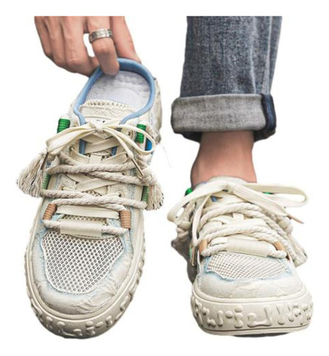 Sandalias Hombres Con Plataforma Casuale Cómodo Transpirable