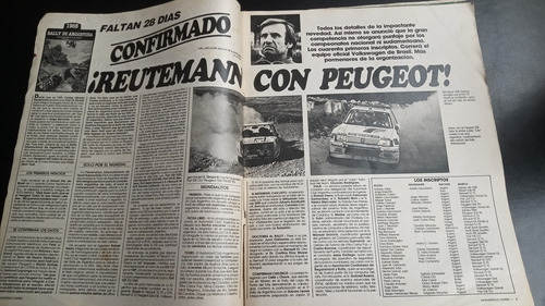 Revista Corsa 995 1985 Reutemann Lámina Motocross Fiat 3/7 (Usado)