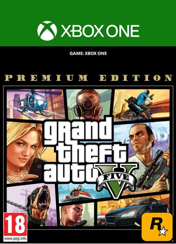 (gta V) Grand Theft Auto V: Premium Xbox Digital Codigo (Reacondicionado)