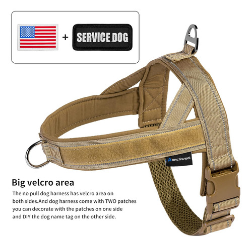 Arnés Para Perro Sin Tirones Con Funda Para Airtag Y Dos Par
