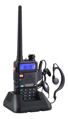 Walkie-talkie Baofeng Walkie-talkie UV5R y frecuencia VHF(136-174Mhz)–UHF(400-520Mhz) - negro 110V