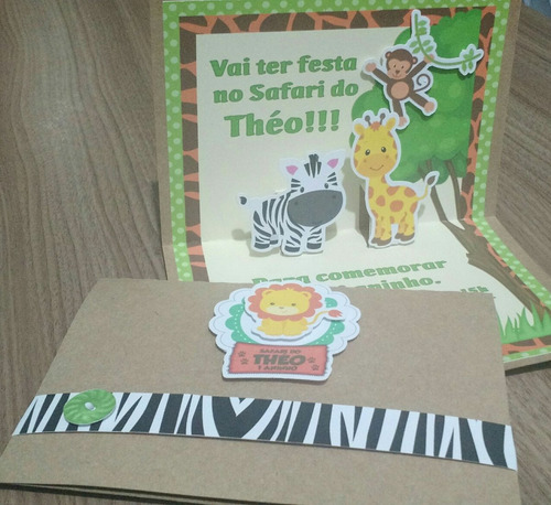 Imagem 5 de 5 de Arquivo De Corte Convite Safari Silhoette