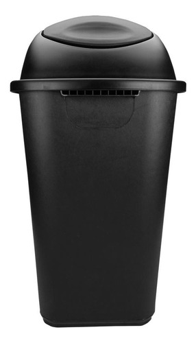 Pack De 2 Cestos Jumbo Color Negro Sin Asas C/tapa Balancin