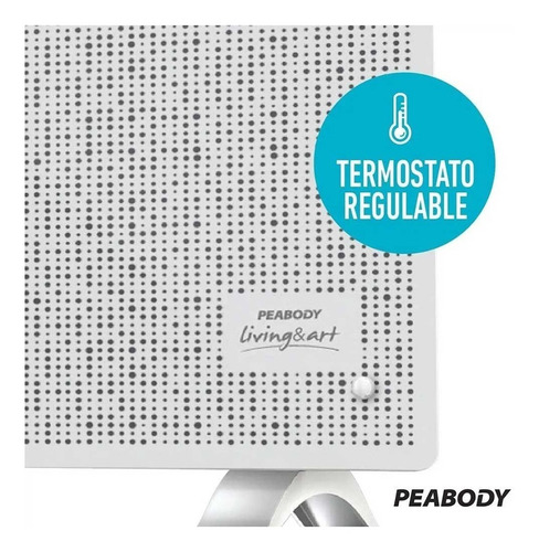 Imagen 8 de 8 de Calefactor eléctrico Peabody PE-VC10 blanco 220V