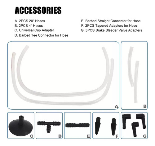 Kit De Herramientas De Ajuste De Pruebas Para Purgar Frenos