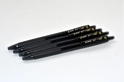 Boligrafo Pilot Desechable Original Negro X 12 Unidades