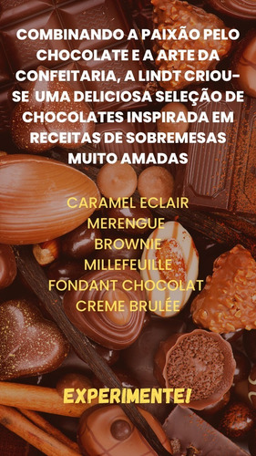 Bombons Creation Dessert Chocolates Lindt 180g