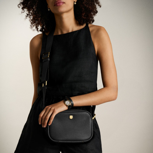 Bandolera Mujer Danni De Piel Negro Fossil