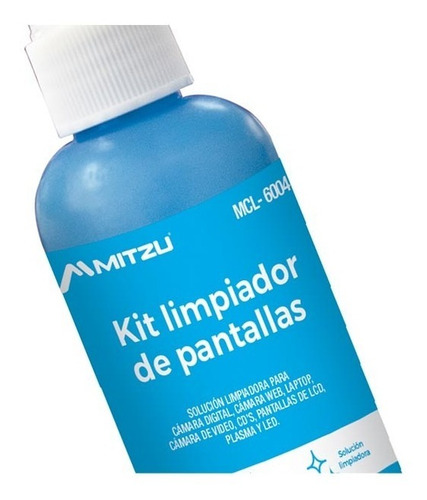 Kit Limpiador Multiusos Y Pantallas Paño Liquido Cepillo