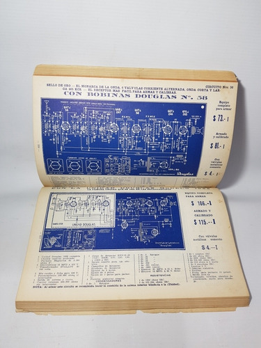 Imagen 5 de 10 de Antiguo Catálogo Radios A Válvula 1939 Circuitos Mag 56114