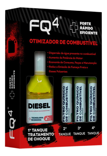Kit Filtro De Combustível Químico Diesel Melhorador Caminhão