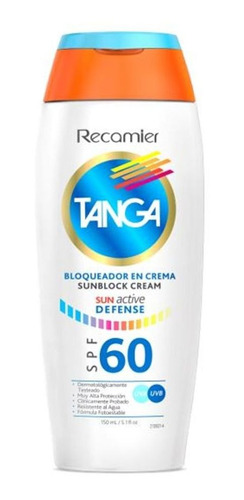 Recamier Tanga Sun  Bloqueador En Crema Spf60 150ml 
