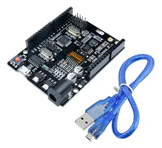 Placa Compatible Para Arduino Uno R3 + Wifi Esp8266 32mb