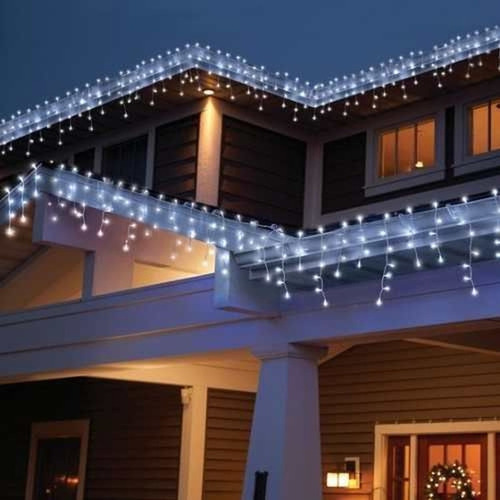 Cascata 200 Led Fixo Macho E Fêmea C/emenda 5m Natal 220v