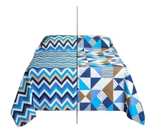 Cover Cubrecama Quilt Colors Verano Reversible King Size