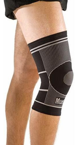 Soporte De Rodilla Elástico De 4 Vías Mueller, Negro,s-m-1