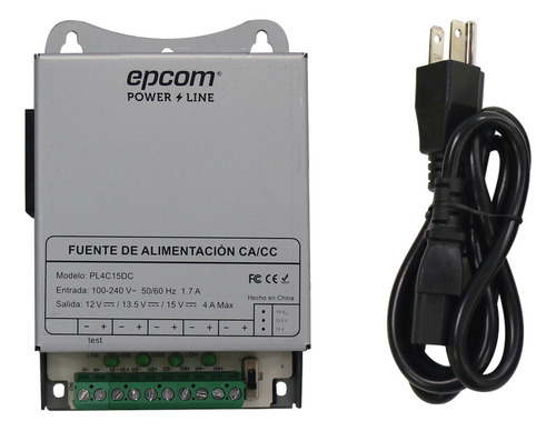 Epcom Powerline Pl-4c-15dc Fuente 12-15v 4a Metálica