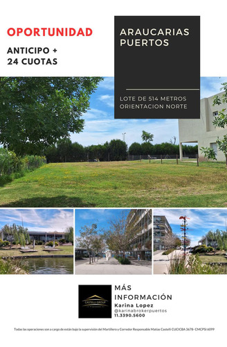 Lote En Venta En Araucarias Puertos Del Lago Escobar. Financiacion