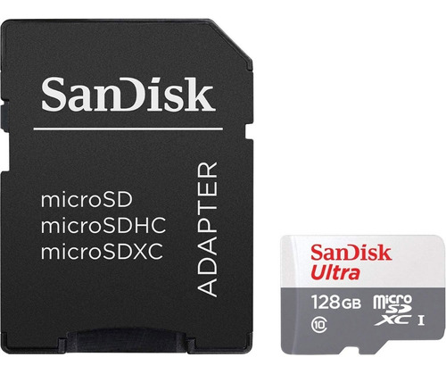 Memoria Micro Sd 128gb Sandisk Clase 10 Full Hd Celular