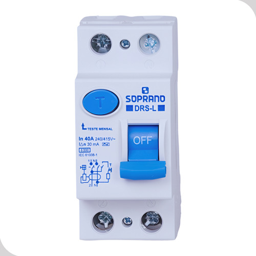 Interruptor Dif Res Soprano Drs2 L-040a 2 Polos Bifásico